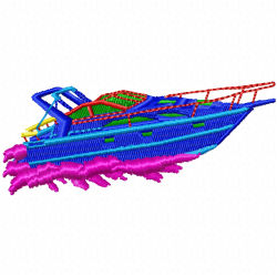 Boats Embroidery Design 9